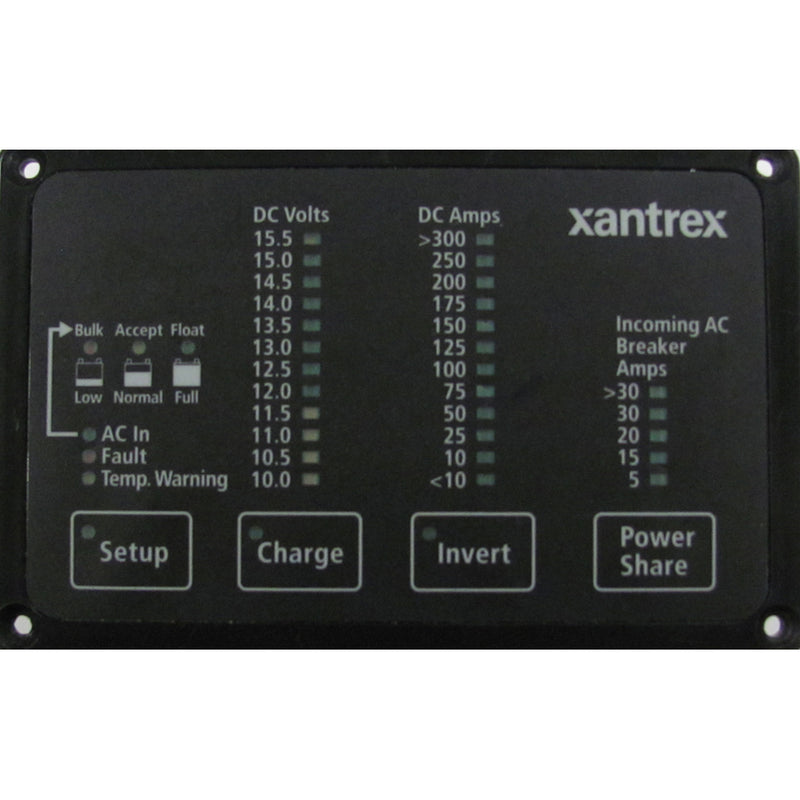 Xantrex Heart FDM-12-25 Remote Panel, Battery Status & Freedom Inverter-Charger Remote Control