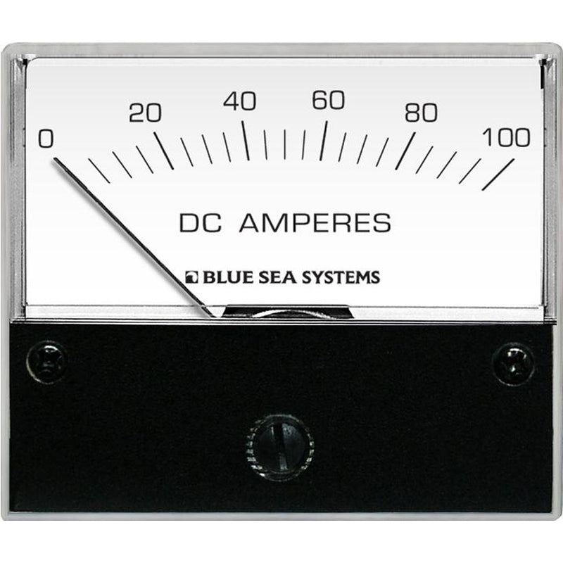 Blue Sea 8017 DC Analog Ammeter - 2-3-4" Face, 0-100 Amperes DC