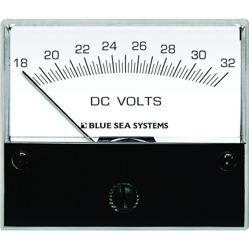 Blue Sea 8240 DC Analog Voltmeter - 2-3-4" Face, 18-32 Volts DC