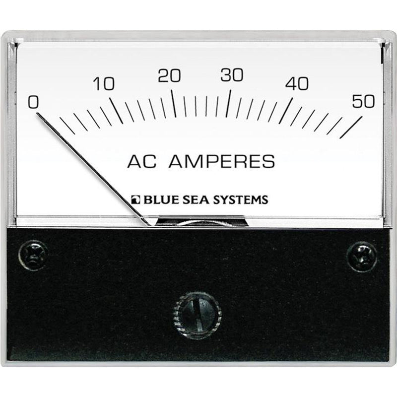 Blue Sea 9630 AC Analog Ammeter  0-50 Amperes AC