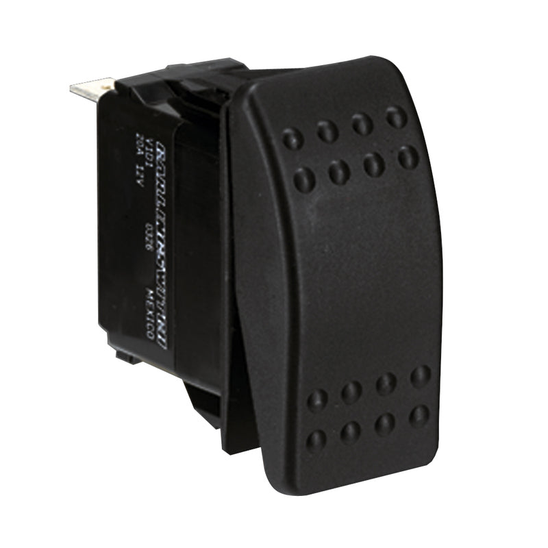 Paneltronics DPDT (ON)-OFF-(ON) Waterproof Contura Rocker Switch - Momentary Configuration