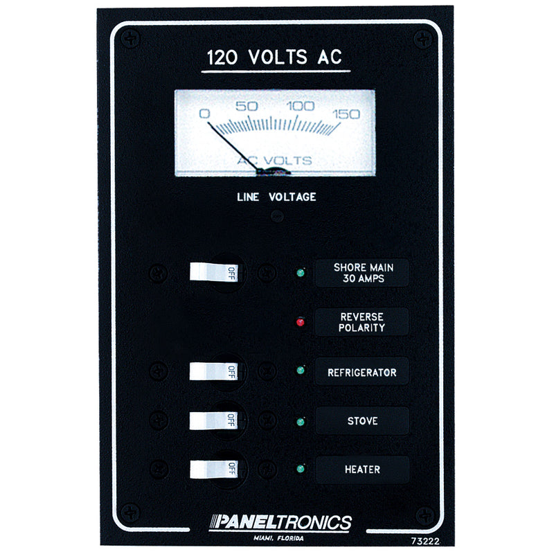 Paneltronics Standard AC 3 Position Breaker Panel & Main