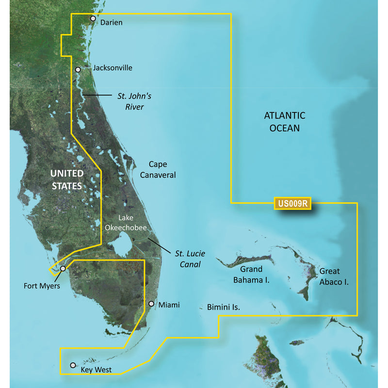 Garmin BlueChart® g3 Vision® HD - VUS009R - Jacksonville - Key West - microSD™-SD™