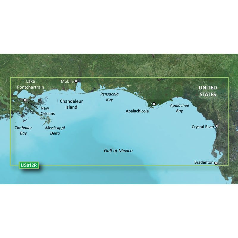 Garmin BlueChart® g3 Vision® HD - VUS012R - Tampa - New Orleans - microSD™-SD™