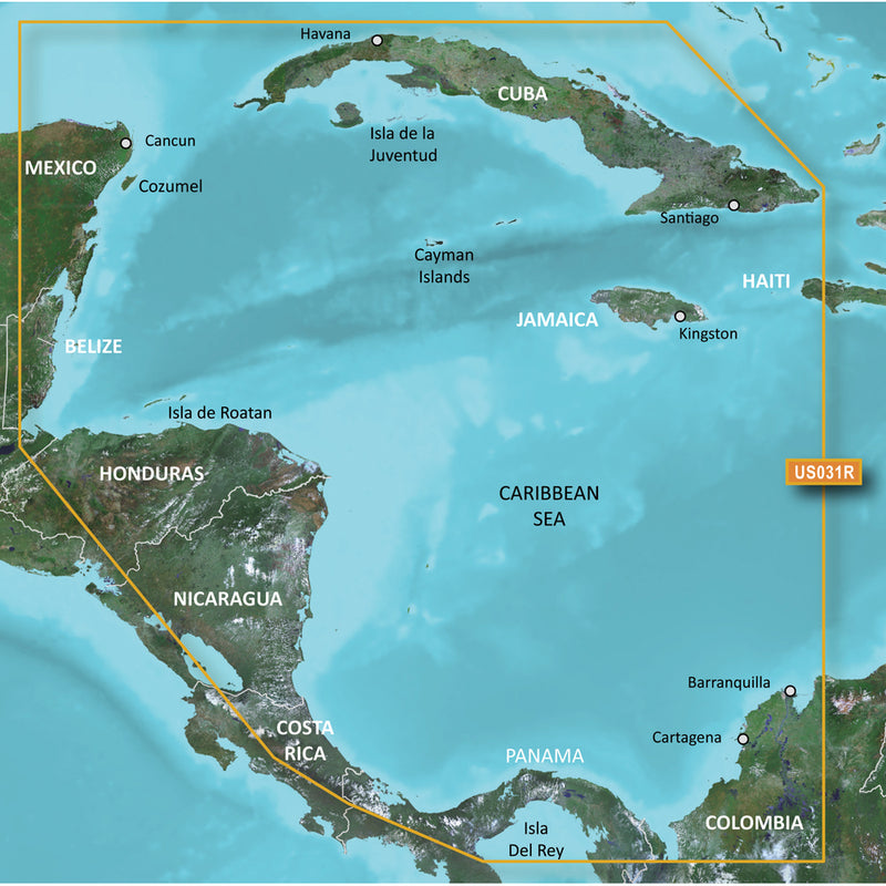 Garmin BlueChart® g3 Vision® HD - VUS031R - Southwest Caribbean - microSD™-SD™