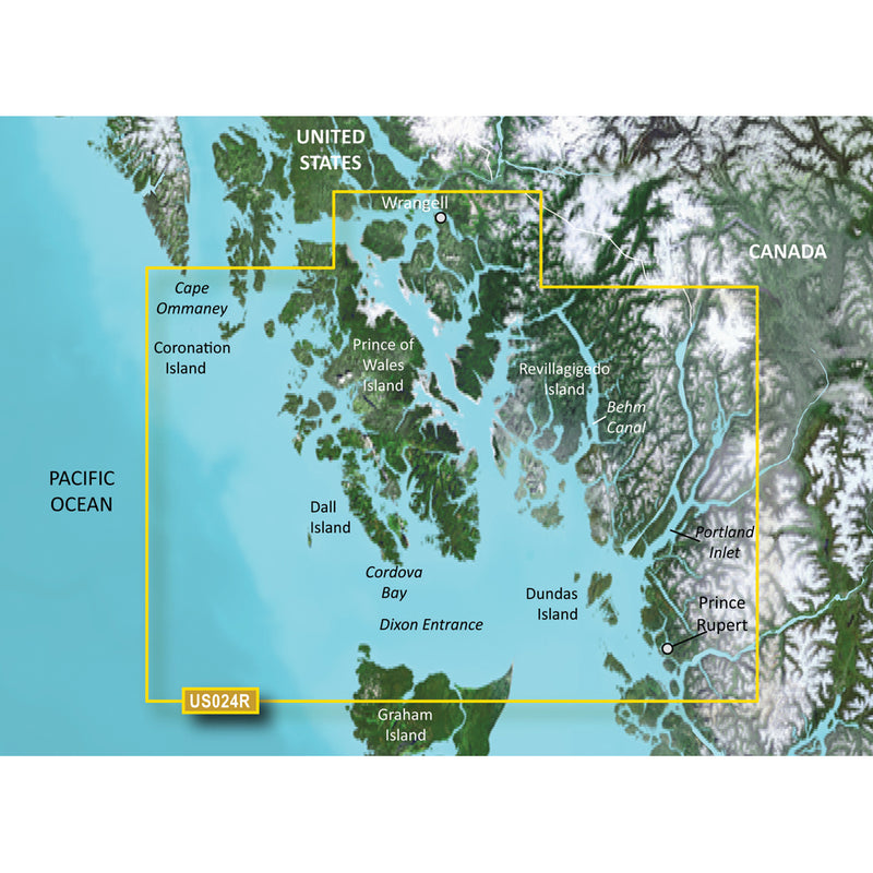 Garmin BlueChart® g3 Vision® HD - VUS024R - Wrangell - Dixon Entrance - microSD-™SD™