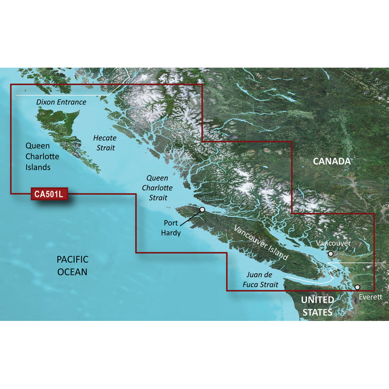 Garmin BlueChart® g3 Vision® HD - VCA501L - Vancouver Island - Dixon Entrance - microSD™-SD™