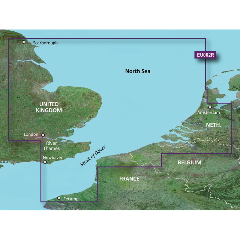 Garmin BlueChart® g3 Vision® HD - VEU002R - Dover to Amsterdam & England Southeast - microSD™-SD™