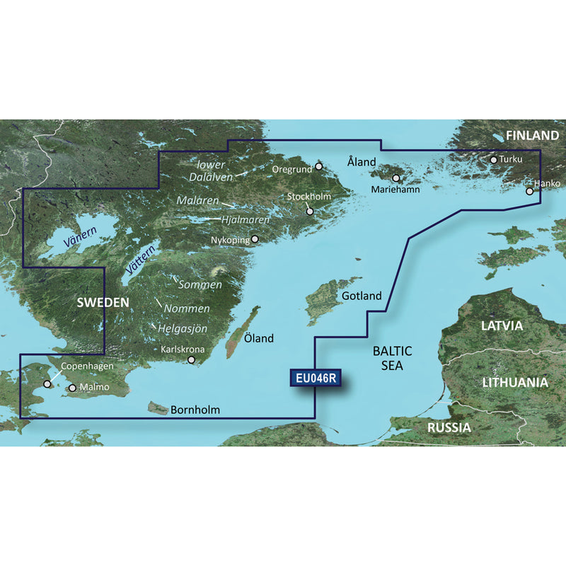 Garmin BlueChart® g3 Vision® HD - VEU046R - Öregrund, Åland to Malmö - microSD™-SD™