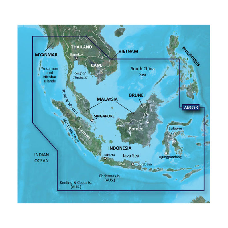 Garmin BlueChart® g3 Vision® HD - VAE009R - Sin-Mal-Indonesia - microSD™-SD™