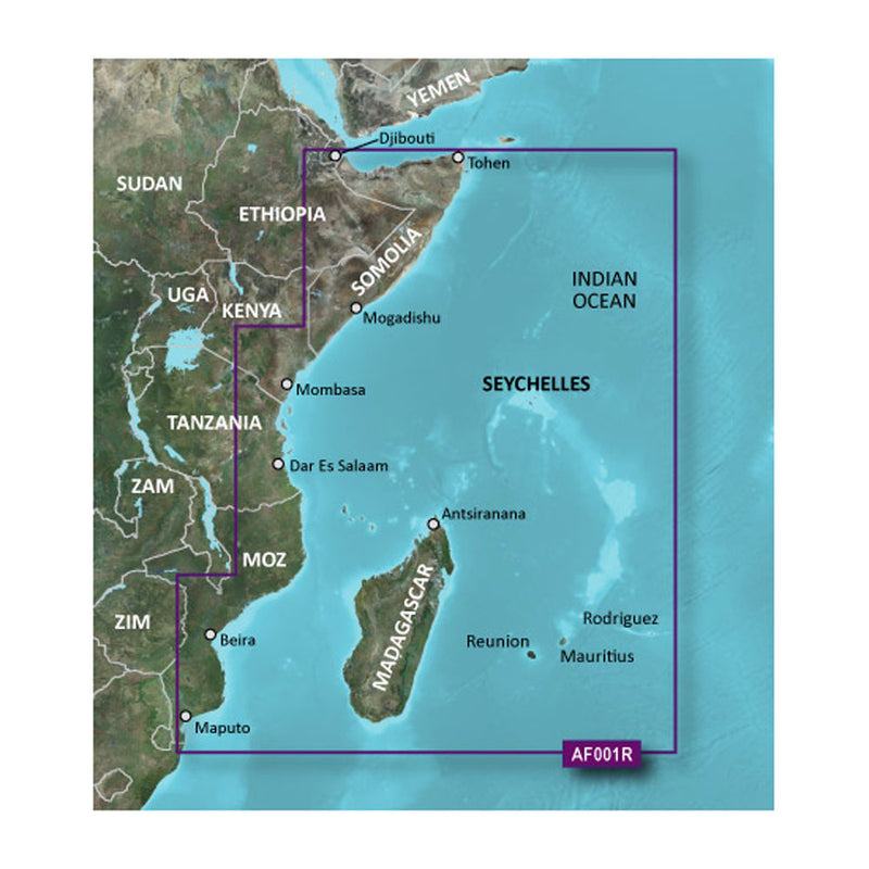 Garmin BlueChart® g3 Vision® HD - VAF001R - Eastern Africa - microSD™-SD™