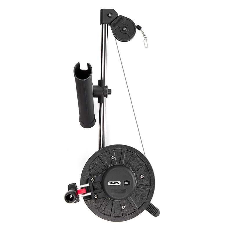 Scotty 1091 Telescoping 60" Longarm Combo Manual Downrigger w- Swivel Base