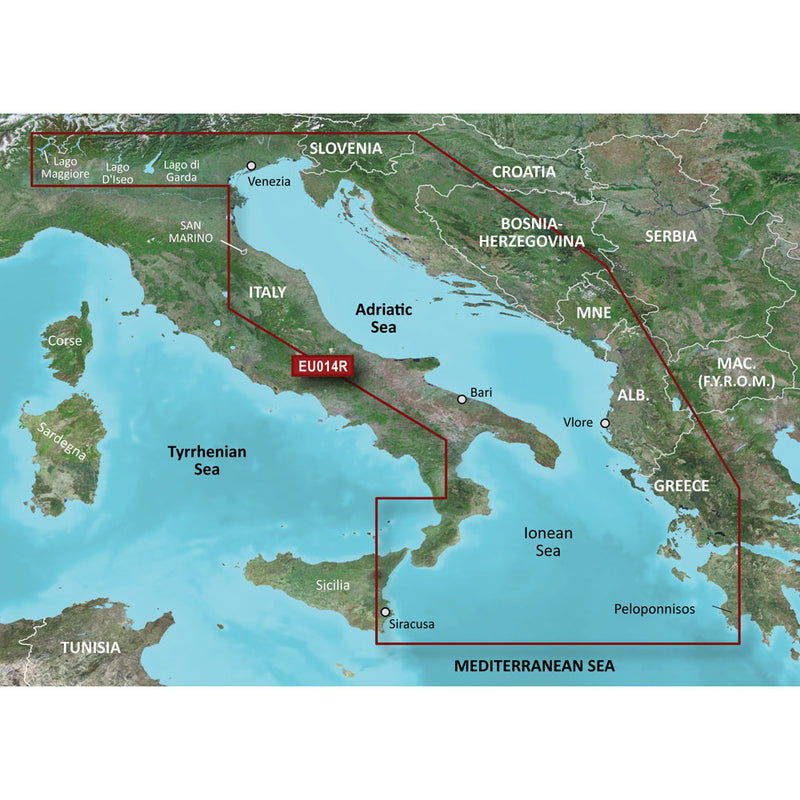 Garmin BlueChart® g3 HD - HXEU014R - Italy Adriatic Sea - microSD™-SD™