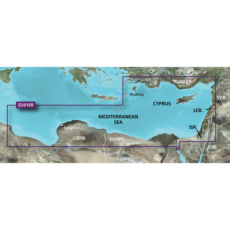 Garmin BlueChart® g3 HD - HXEU016R - Mediterranean Southeast - microSD™-SD™