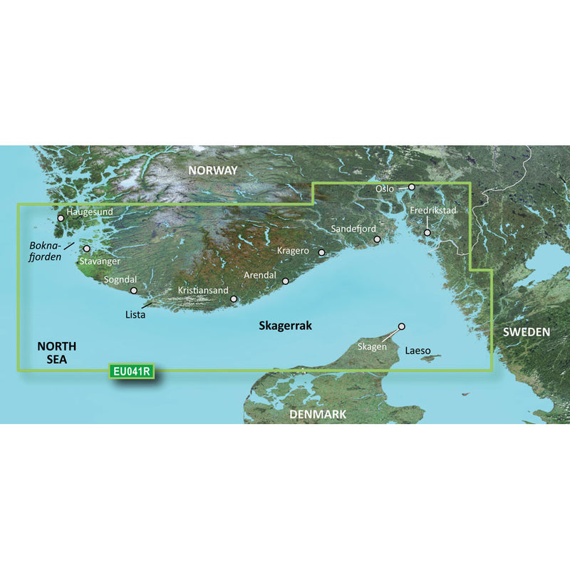 Garmin BlueChart® g3 HD - HXEU041R - Oslo - Skagerak - Haugesund - microSD™-SD™