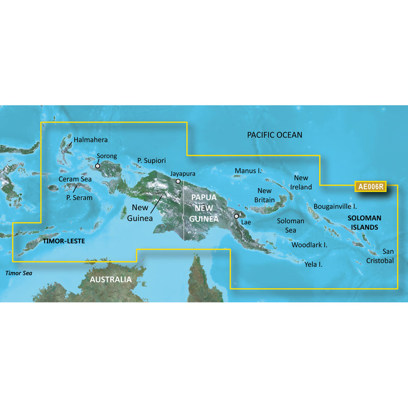 Garmin BlueChart® g3 HD - HXAE006R - Timor Leste-New Guinea - microSD™-SD™