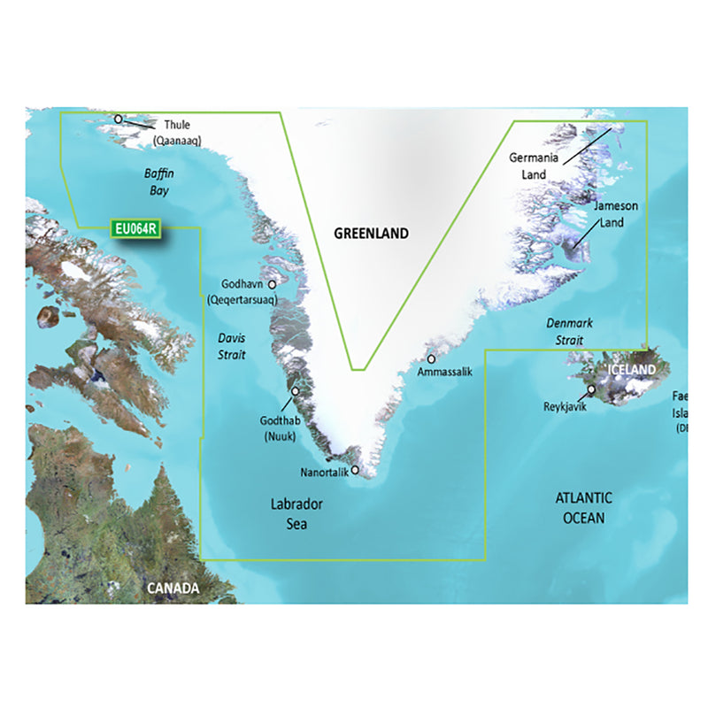 Garmin BlueChart® g3 Vision® HD - VEU064R - Greenland - microSD™-SD™