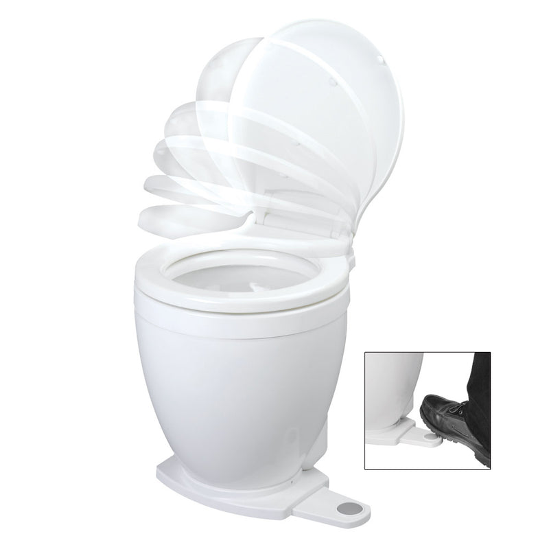 Jabsco Lite Flush Electric 12V Toilet w-Footswitch