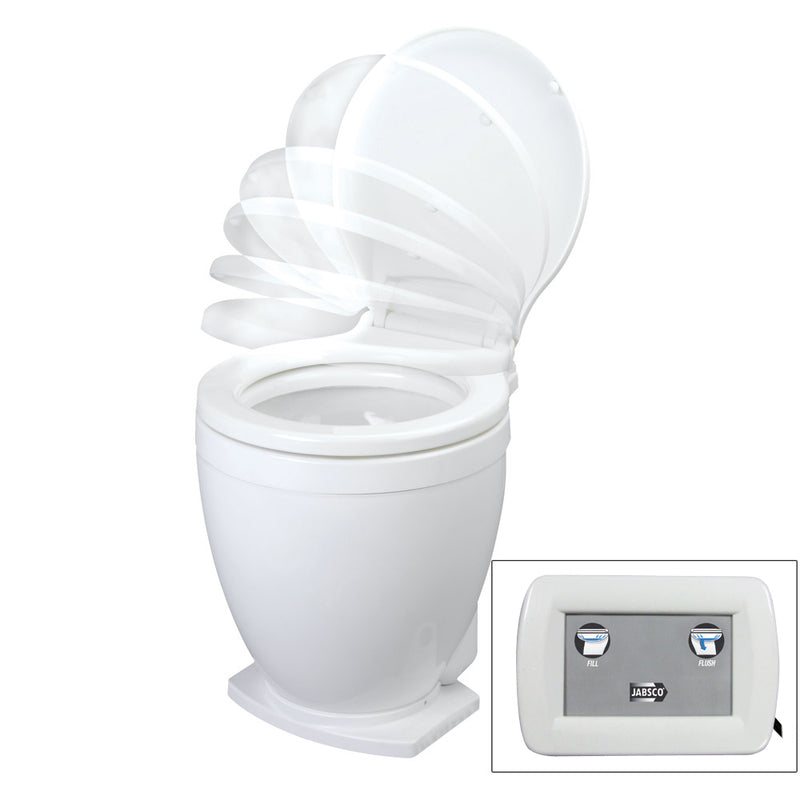 Jabsco Lite Flush Electric 12V Toilet w-Control Panel