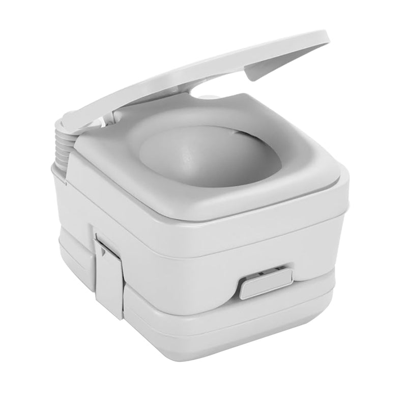 Dometic 964 Portable Toilet w-Mounting Brackets - 2.5 Gallon - Platinum