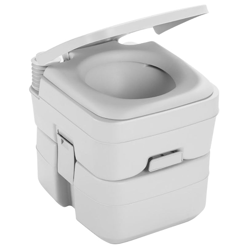 Dometic 965 Portable Toilet w-Mounting Brackets- 5 Gallon - Platinum