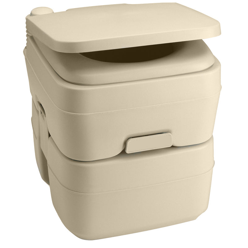 Dometic 965 MSD Portable Toilet w-Mounting Brackets - 5 Gallon - Parchment