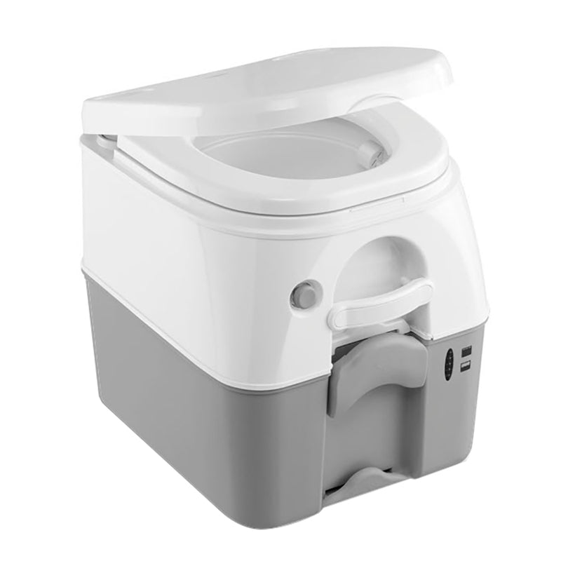 Dometic 975 MSD Portable Toilet w-Mounting Brackets - 5 Gallon - Grey