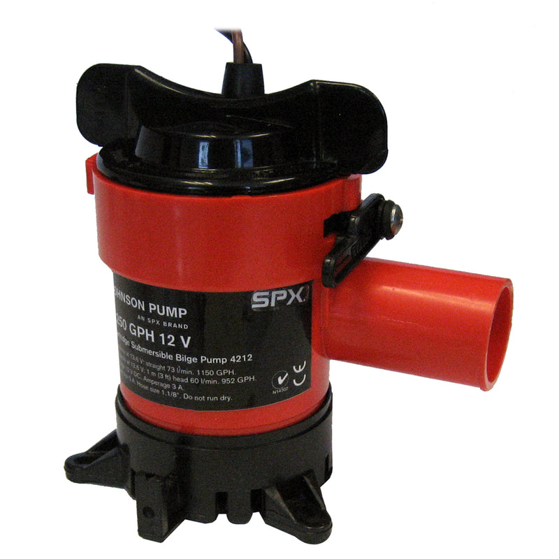 Johnson Pump 1250 GPH Bilge Pump 1-1-8" Hose 12V