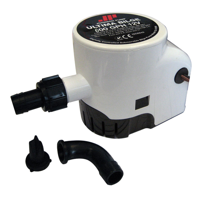 Johnson Pump Ultima Bilge 600 GPH 3-4" Hose Dura Ports