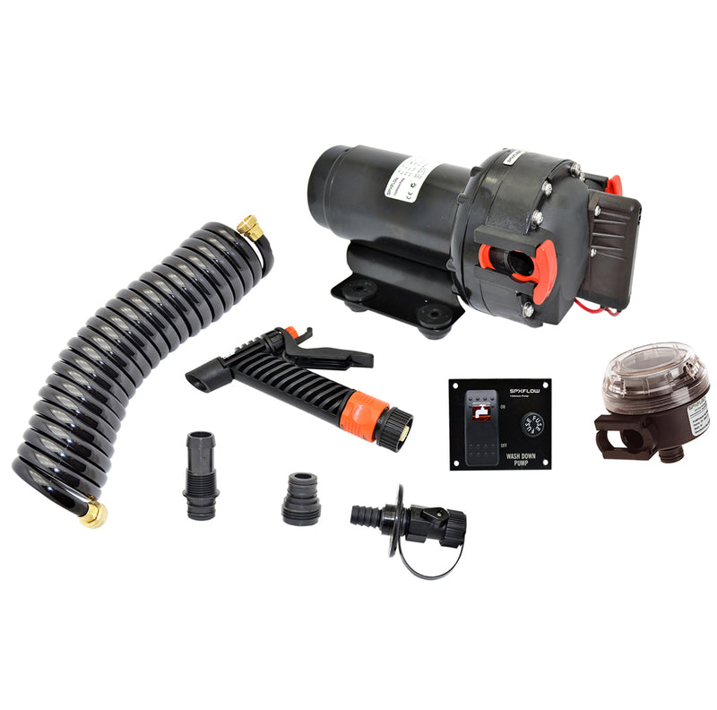 Johnson Pump Aqua Jet 5.2 GPH Washdown Pump Kit w-Hose - 12V