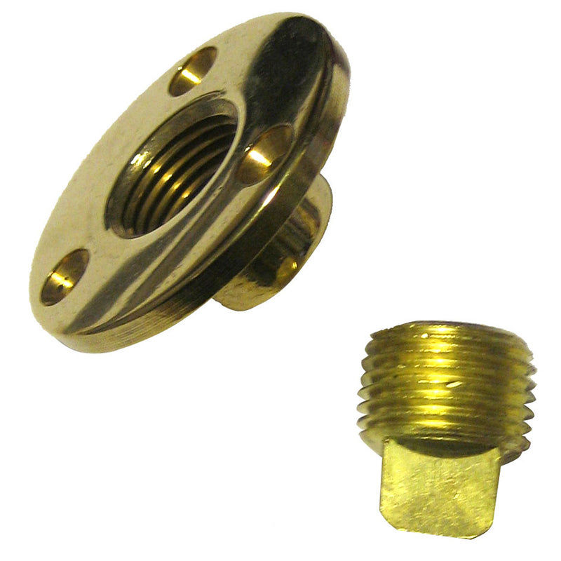 Perko Garboard Drain & Drain Plug Assy Cast Bronze-Brass MADE IN THE USA