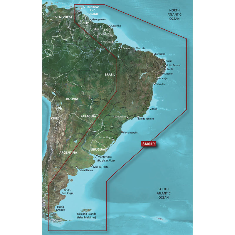 Garmin BlueChart® g3 Vision® HD - VSA001R - South America East Coast - microSD™-SD™