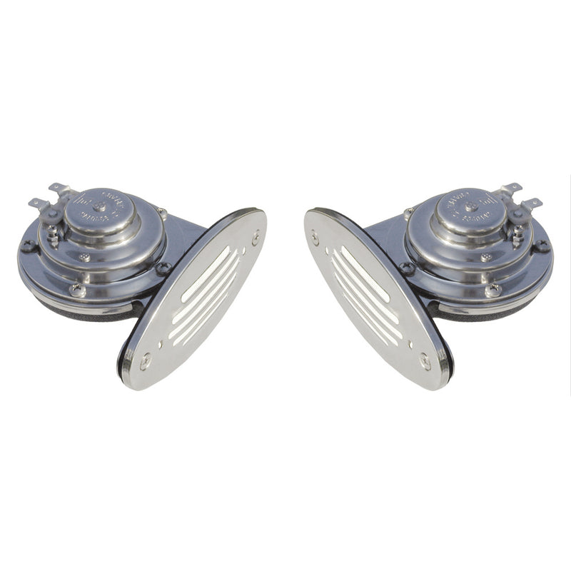 Schmitt & Ongaro Mini SS Dual Drop-In Horn w-SS Grills High & Low Pitch