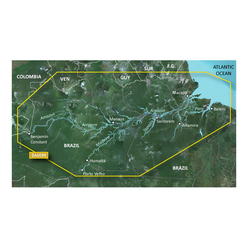 Garmin BlueChart® g3 HD - HXSA009R - Amazon River - microSD™-SD™