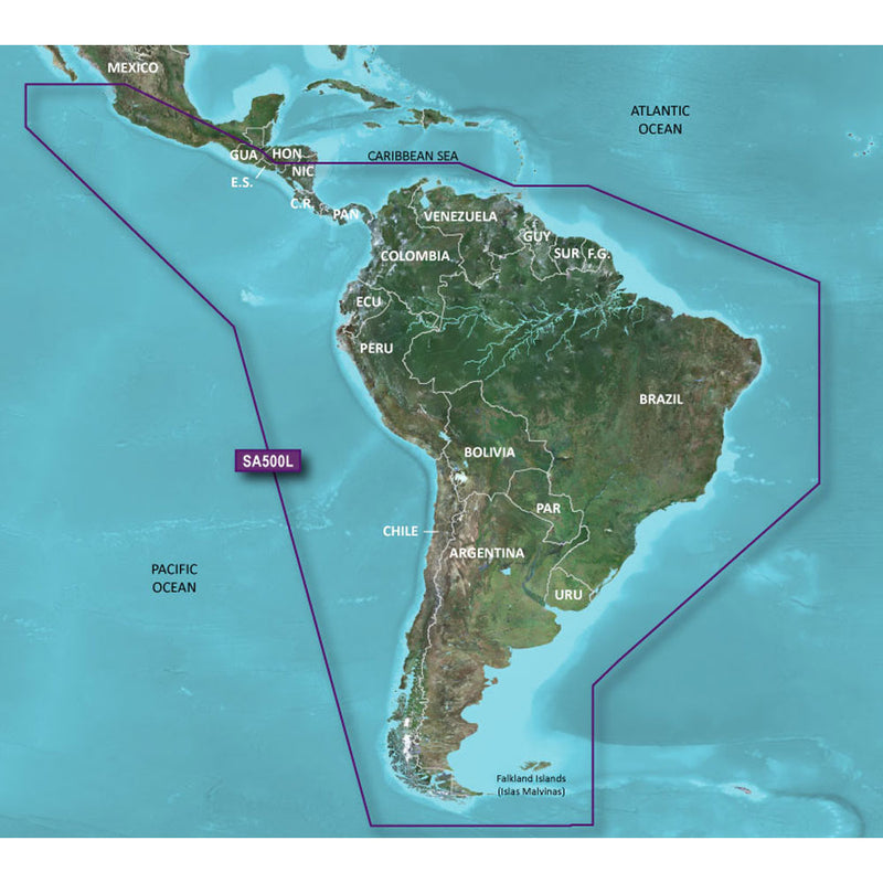 Garmin BlueChart® g3 HD - HXSA600X - South America - microSD™-SD™