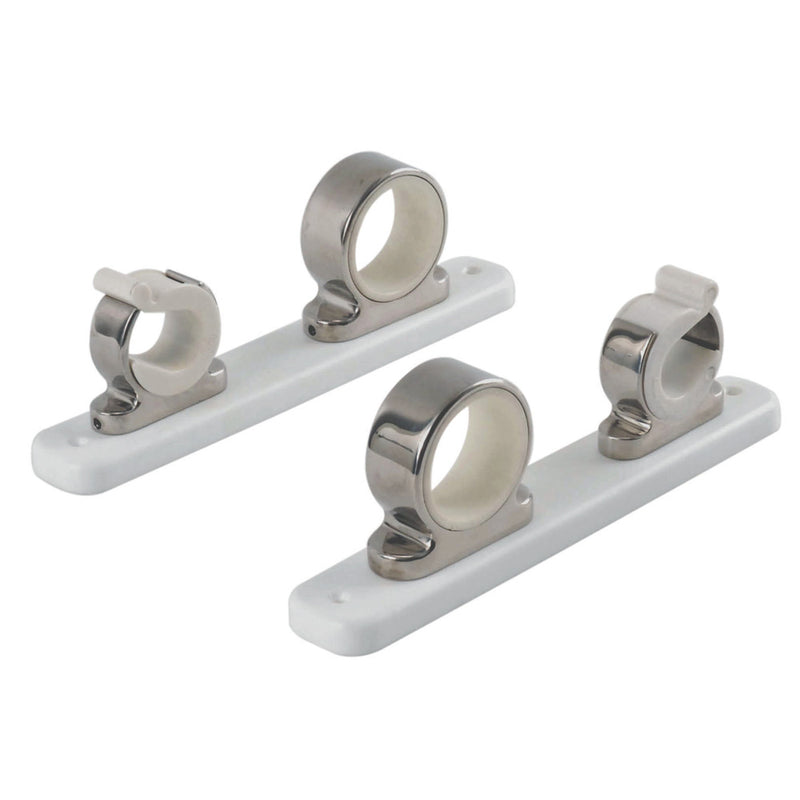 TACO 2-Rod Hanger w-Poly Rack - Polished Stainless Steel