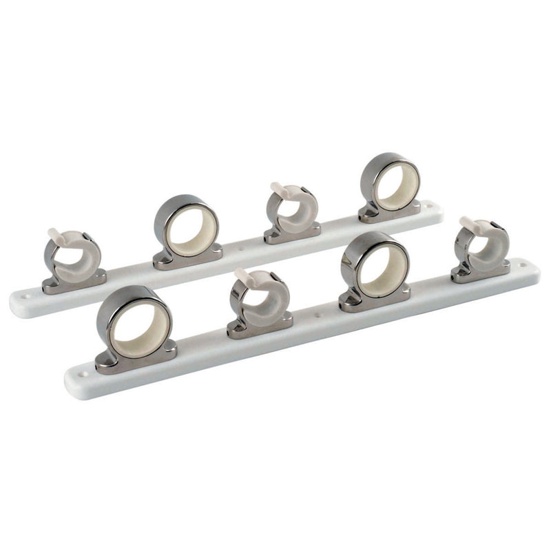 TACO 4-Rod Hanger w-Poly Rack - Polished Stainless Steel