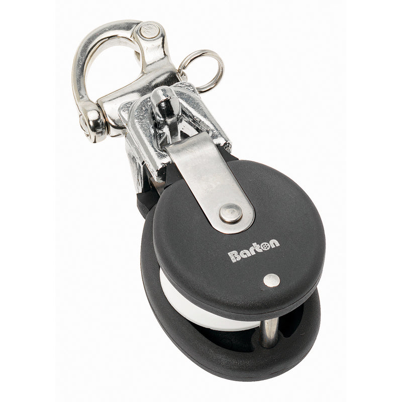 Barton Marine Medium Snatch Block w-Stainless Snap Shackle