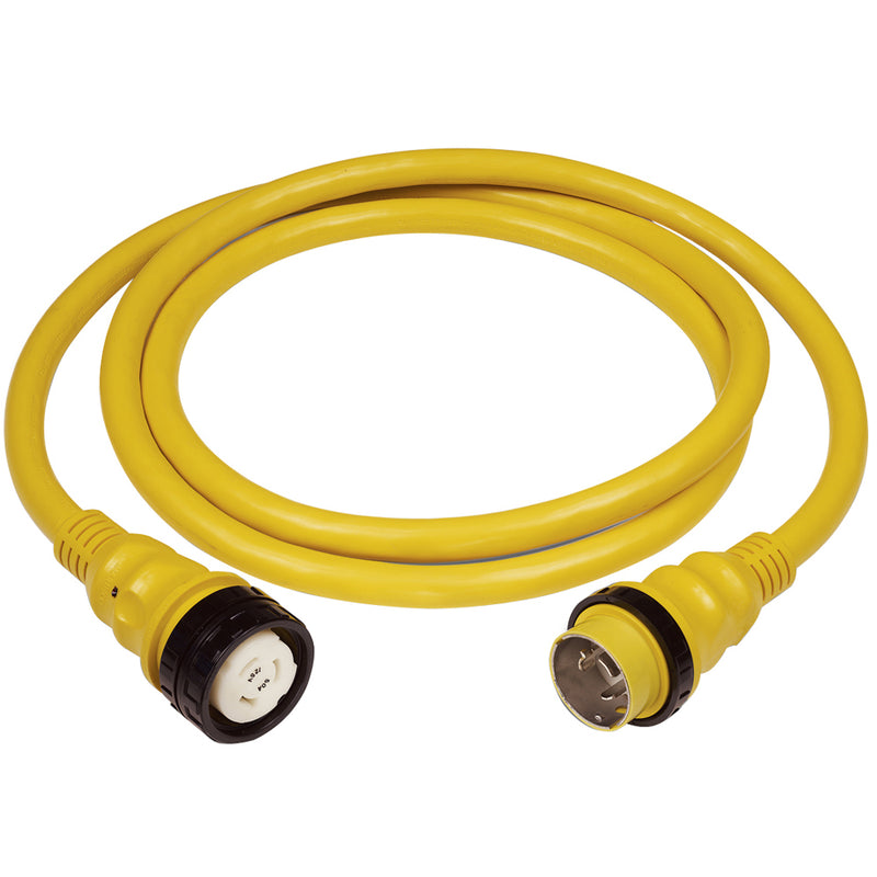 Marinco 50Amp 125-250V Shore Power Cable - 50' - Yellow