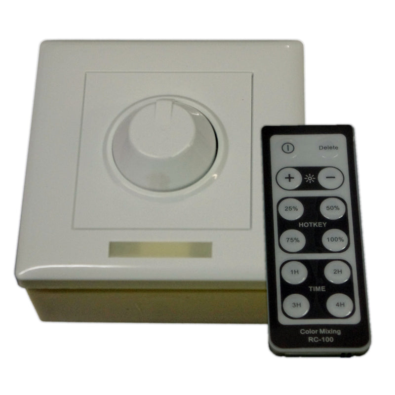 Lunasea Single Color Wall Mount Dimmer w-Controller