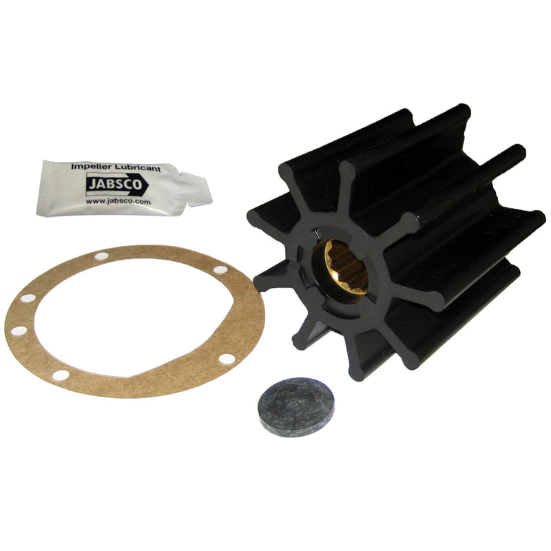 Jabsco Impeller Kit - 9 Blade - Nitrile - 3-3-4" Diameter x 3-1-2" W, 1" Shaft Diameter