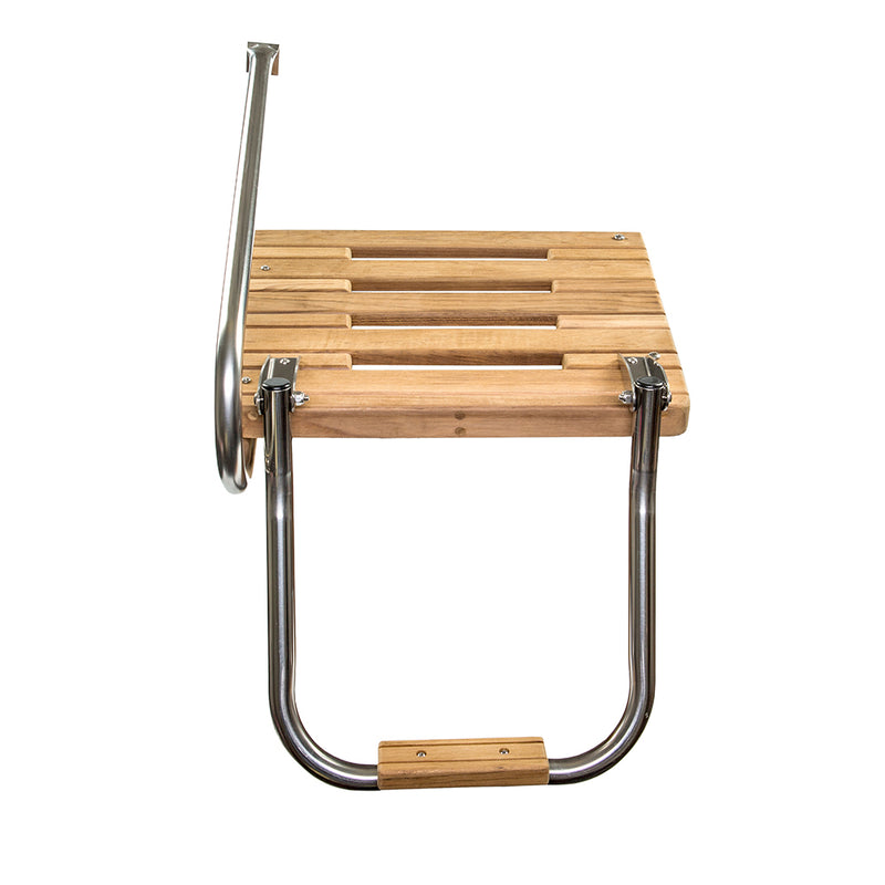 Whitecap Teak Swim Platform w-Ladder f-Outboard Motors