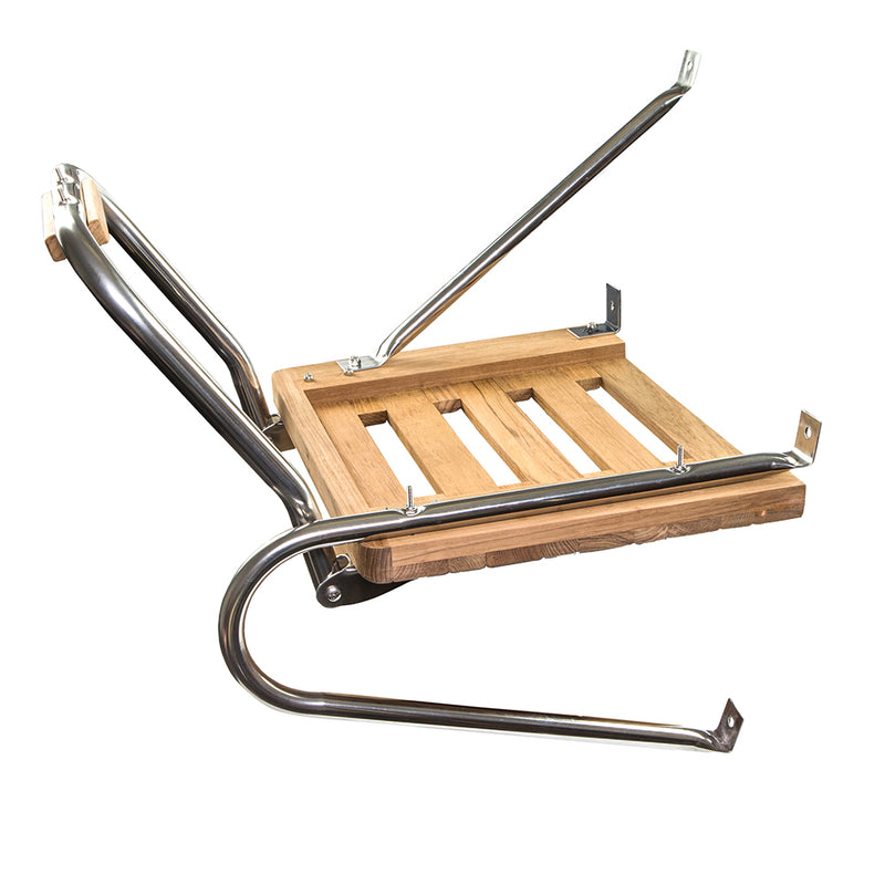 Whitecap Teak Swim Platform w-Ladder f-Outboard Motors