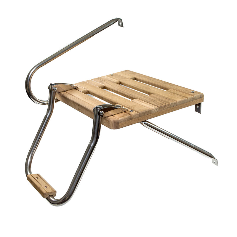 Whitecap Teak Swim Platform w-Ladder f-Outboard Motors