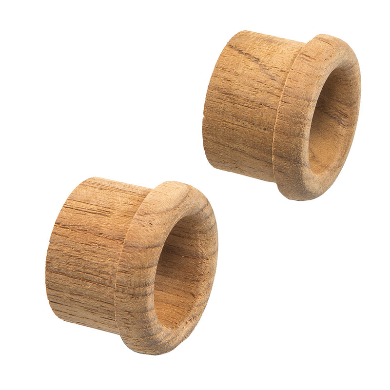 Whitecap Teak Finger Pull - 5-8" Barrel Length - 2 Pack