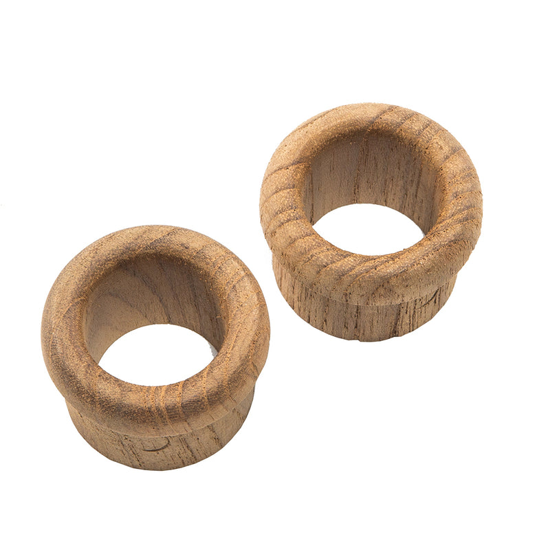 Whitecap Teak Finger Pull - 5-8" Barrel Length - 2 Pack