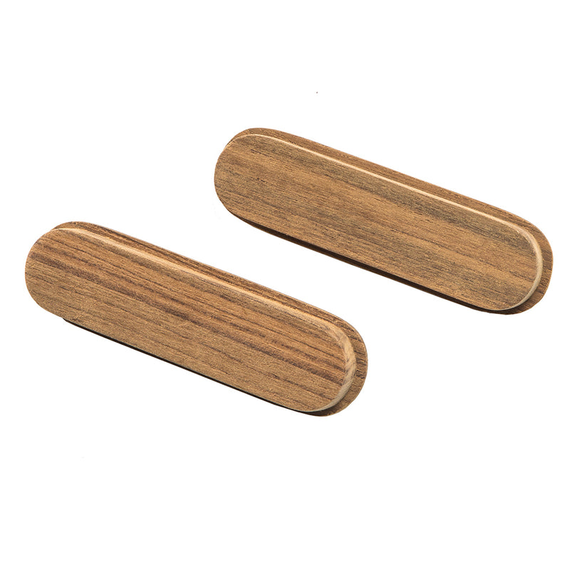 Whitecap Teak Oblong Drawer Pull - 4-1-16"L - 2 Pack