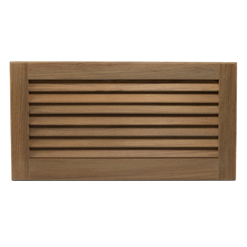 Whitecap Teak Louvered Insert - 9-3-8" x 18" x 3-4"