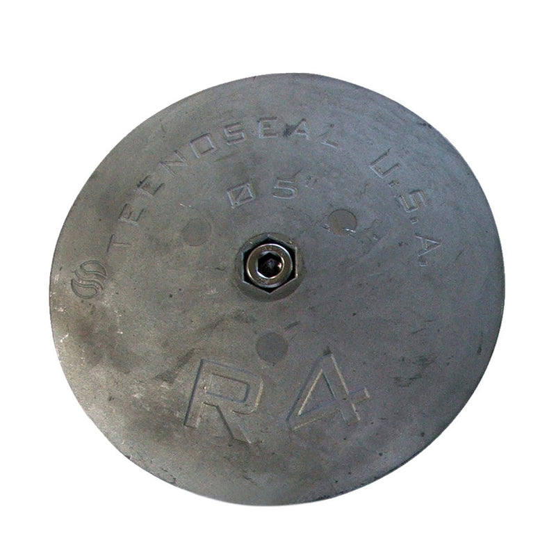 Tecnoseal R4 Rudder Anode - Zinc - 5" Diameter x 5-8" Thickness