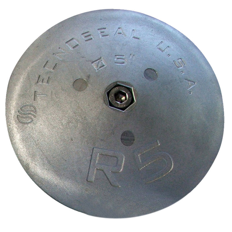 Tecnoseal R5 Rudder Anode - Zinc - 5" Diameter x 7-8" Thickness